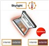 DOBROPLAST - SKYLIGHT LOFT PREMIUM TERMO plastový střešní výlez PVC bílá 4/7 - 45/73cm